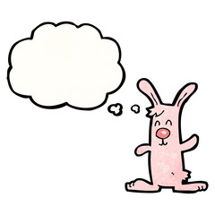 cartoon pink rabbit
