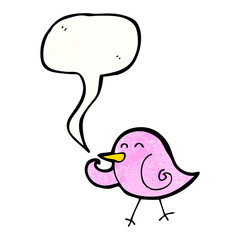 laughing little bird cartoon