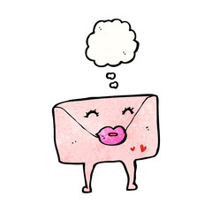 cartoon love letter