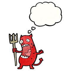 cartoon little devil