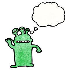 cartoon space alien