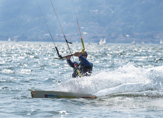 Obraz premium Kitesurfer