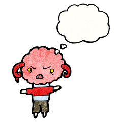 cute little cloud monster cartoon