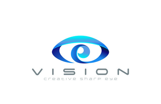 Eye Logo abstract design vector template...Creative vision logot