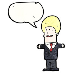 cartoon businessman