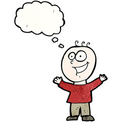 happy doodle man cartoon