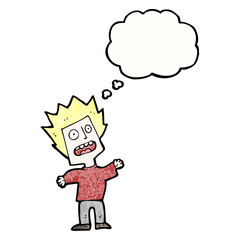 stressed boy cartoon