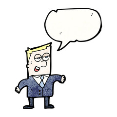 cartoon businessman