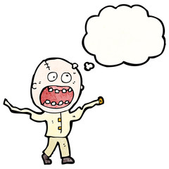 cartoon crazy madman