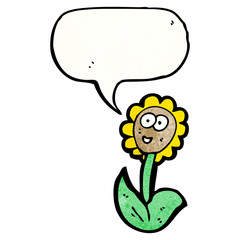 cartoon sunflower