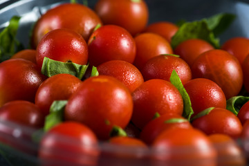 Fresh oragnic ripe cherry tomato