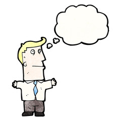 Fototapeta premium cartoon sensible businessman