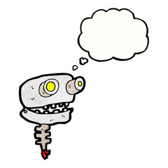 cartoon robot head