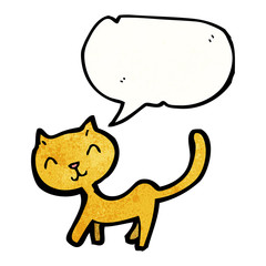cartoon stretching cat