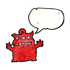 cartoon little devil