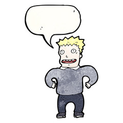 over excited man cartoon