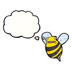cartoon fat bee