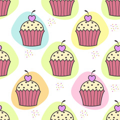 Beautiful, seamless texture with cakes