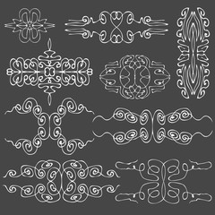 Set of exotic oriental  vignettes