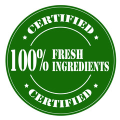 100% Fresh Ingredients
