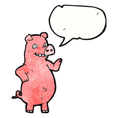cartoon pig