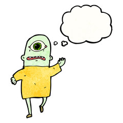 cartoon cyclops monster