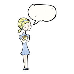 cartoon skinny girl with books