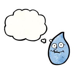 cartoon water droplet