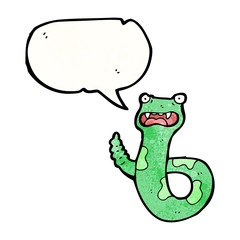 hissing snake cartoon
