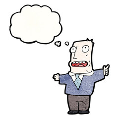 cartoon dad with thought bubble
