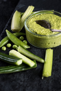 Green Peas And Mint Dip