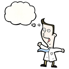 cartoon man with thought bubble