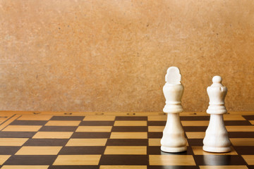 One chess king dominating another