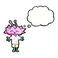 lotus flower head creature