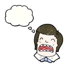 cartoon upset boy