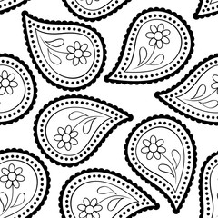seamless paisley wallpaper Asian style