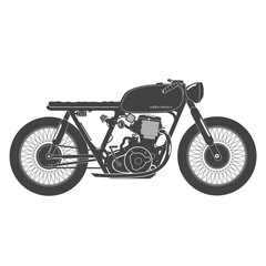 Obraz premium Old vintage motorcycle. cafe racer theme