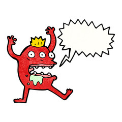 crazy monster cartoon