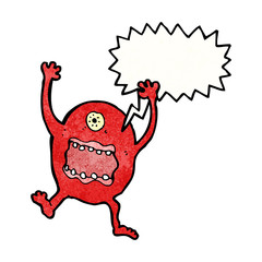 crazy monster cartoon