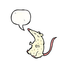 talking white lab rat cartoon
