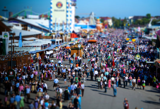 Oktoberfest tilt shift