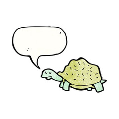 cartoon tortoise with speech bubble