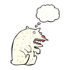 funny cartoon polar bear