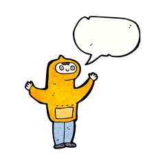 cartoon boy in hooded sweatshirt