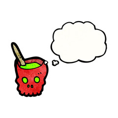 cartoon spooky skull bowl