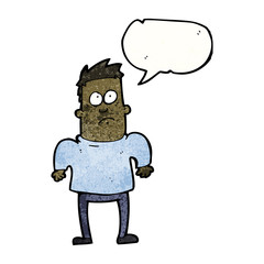 cartoon man shruggin shoulders