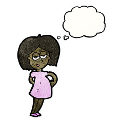 cartoon pregnant woman