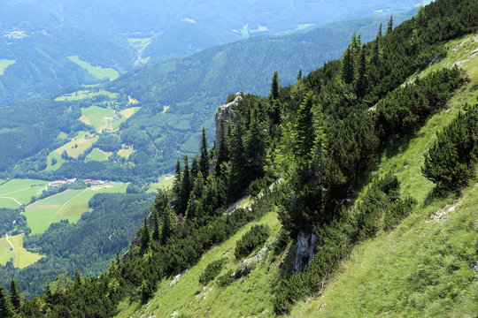 View on the Rax in the Austrian Alps
