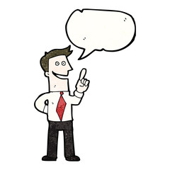 cartoon man with great idea