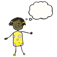 child's drawing of a girl